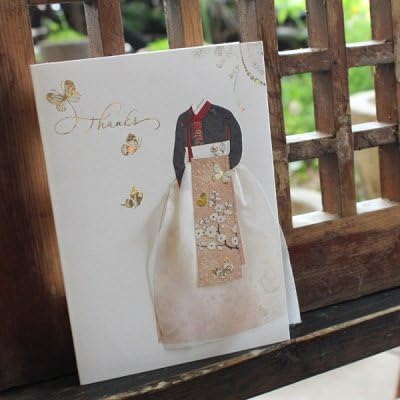 Traditional Korean Hanbok Thank You Card