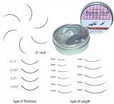 Modern Lash EyeLash Extensions C - Curl Lashes 2mm Thick 11mm Long 0.5 gram