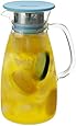 FORLIFE Mist Glass Ice Tea Jug , 34-Ounce, Turquoise