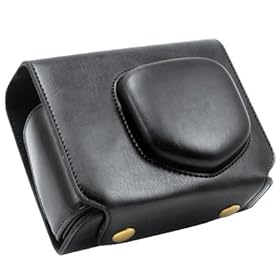 Protective Camera Case Bag Cover Protector / for Nikon Coolpix P 7100 P7100 Fixed-focus Lens Camera / With Shoulder Strap / Vintage Design With Tripod Mount Hole / Black