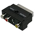 mumbi SCART / S-VHS / AV-Adapter (Scart m / SVHS+3xRCA f) mit Umschalter Line In-Out
