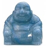 Blue Quartz Buddha. A beautiful natural stone Buddha cut from Blue Quartz.