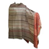 Handcrafted Shawl In wool Fabric With Jamawar Design On Border(Free Shipping) shwl0027r
