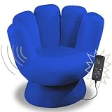 Lumisource CHR-MITTMNVB-BU Vibrating Blue Mini Mitt Chair