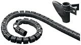 Wentronic Flexibler Spiralschlauch 2,5 m schwarz