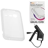 GTMax Clear Soft Rubber Silicone Skin Protector Cover Case + Clear LCD Scre ....