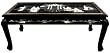 Asian Furniture & D&eacute;cor - 45.5" Claw Foot Design Chinese Lacquer Oriental Coffee Table ( Black MOP )