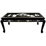 Asian Furniture & D�cor - 46" Claw Foot Design Chinese Lacquer Oriental Coffee Table ( Black MOP )