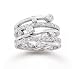14k White Gold Bezel Prong .40 Carat Diamond Right Hand Ring