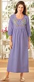 Embroidered Chambray Lounger