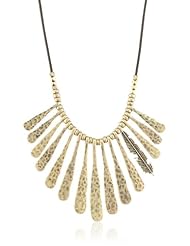 Lucky Brand Gold Fan Necklace, 35"