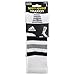 adidas Team Speed Traxion Crew Socks, White/Black/Aluminum 2, Medium