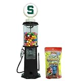 Michigan State Spartans NCAA Black Retro Gas Pump Gumball Machine