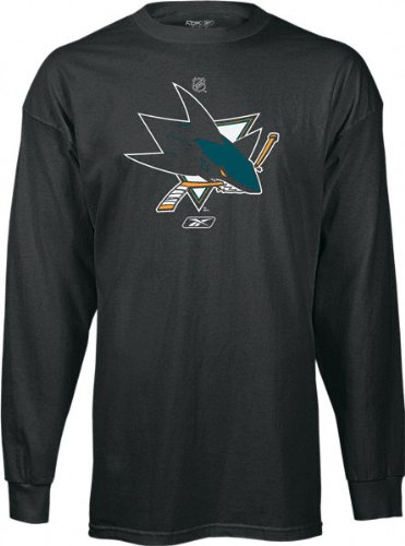 San Jose Sharks Primary Logo Long Sleeve T-Shirt