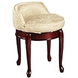 Delmar Low Back Swivel Vanity Stool