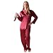 Women’s Classic Satin Pajama Set and Sleep Mask image