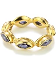 MELINDA MARIA "Gwyneth Collection" with Purple Stone Ring, Size 7