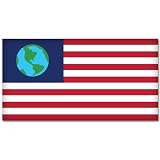 Futurama Earth Flag Ol Freebie bumper sticker 5" x 3"