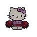 Hello Kitty Cheerleader 6,3 cm * 6,5 cm B�GELBILD AUFN�HER APPLIKATION Katze K�tzchen Kinder Fan Sport Tier Patch
