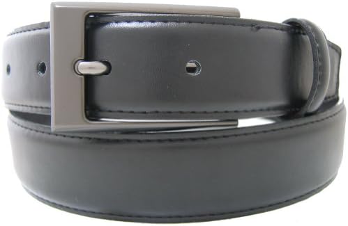 Belt by Lisanter Black, Gunmetal Buckle, 30mm (app. 1¼" Wide) - Style 4344gm