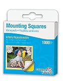 3L 1/2-Inch by-1/2-Inch 1000-Package Repositionable Mounting Squares, White