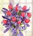 Pink Tulip and Blue Iris Bouquet