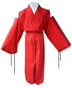 E-Mell Inuyasha Cosplay Costume Half Demon Kimono Suit Outfits,Size S
