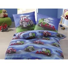 1x Traktor und M�hdrescher-Bettw�sche 135x200cm / 80x80 cm; Biber
