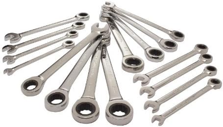 GearWrench 16 piece Ratcheting Combination Wrench Set. SAE/MM