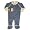 Mish Mish - Newborn Baby Boys Long Sleeved Coverall, Blue (Size 6Months)