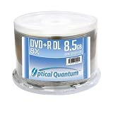 Optical Quantum OQDPRDL08NPS 8X 8.5GB DVD Dual Layer Shiny Silver Top media 50 Pack