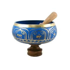 Tibetan 6.5 Inch Blue Singing Bowl