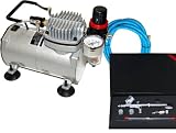 Master Airbrush .2.3.5mm Pro Airbrush 7cc Cup With ABD TC-20 Compressor