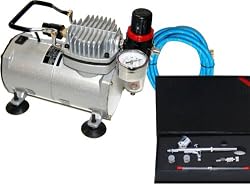 Master Airbrush .2.3.5mm Pro Airbrush 7cc Cup With ABD TC-20 Compressor