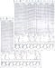 2 Panel White Lace Cafe Curtain 56W x 30H