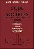 Revue Dalloz-Sirey  / Code des sociétés et des marchés financiers (1Cédérom)
