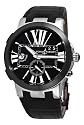 Ulysse Nardin Executive Dual Time Automatic Black Leather Mens Watch 243-00-42