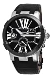 Ulysse Nardin Executive Dual Time Automatic Black Leather Mens Watch 243-00-42