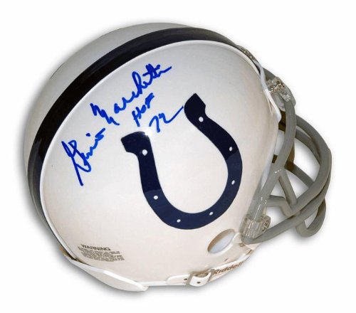 Autographed Gino Marchetti Baltimore Colts Mini Helmet Inscribed HOF 72