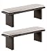 2 Autograph Puccini Benches Brown Rattan