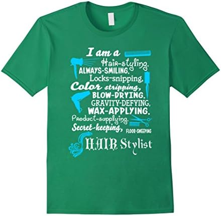 Men's Hair Styling Blow Drying Wax Applying Hair Stylist T-Shirt XL Kelly Green