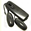 Hidden Flower Portable Jet Black Dual Bullet Vibrator
