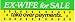 EX-WIFE for SALE take over payments. decal bumper sticker Image