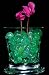 Crystal Soil Water Beads - DARK GREEN - Wedding Centerpiece - Makes 6 Gallons (8 Oz. Pack) + 1 Crystal Soil Rose