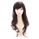 HDE (TM) Long Brown Wavy Hairstyle Wig