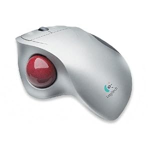 Logitech Trackman Cordless Wheel - Trackball - optical - 3 button(s) - wireless - RF - USB... by Logitech
