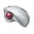 Logitech Trackman Cordless Wheel - Trackball - optical - 3 button(s) - wireless - RF - USB / PS/2 wireless receiver - silver, red