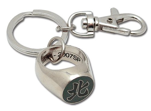 Naruto Shippuden Kakuzu Hoku (North) Akatsuki Ring Metal Key Chain GE4857