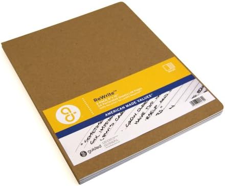 Guided Products ReWrite 8 x 10 Inches, Ruled Recycled Notebook, 48 Pages, 3 Pack (GDP00134)