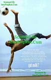 Got Milk? Freddy Adu: Fredua Koranteng: MLS San Jose Earthquakes: Soccer Bicycle Kick: Great Original Photo Print Ad!